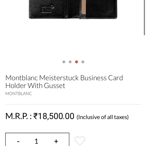 Montblanc Meisterstuck Business Card Holder With Gusset - Picture 7 of 7